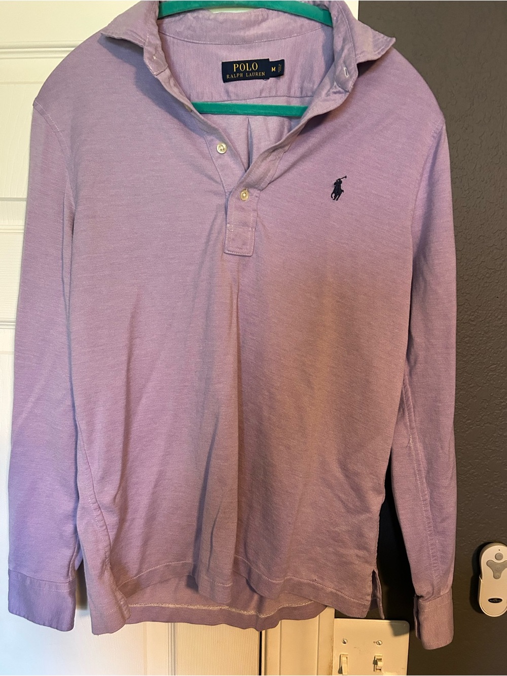Polo by Ralph Lauren Lavender Long-Sleeve Polo Shirt